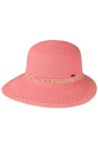 C.C Wood Embellishment String Band Brim Hat - Charming Charlie