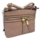 Pink Zipper Detail Women's Crossbody Soft Leather Bag, These cross body bag is stylish daytime essential. Featuring one spacious big compartments and a shoulder strap. Show your trendy side with this awesome crossbody bag. perfectly lightweight to carry around all day. Hands-Free Cross-Body adds an instant runway style to your look, giving it ladylike chic. This handbag is destined to become your new favorite. 