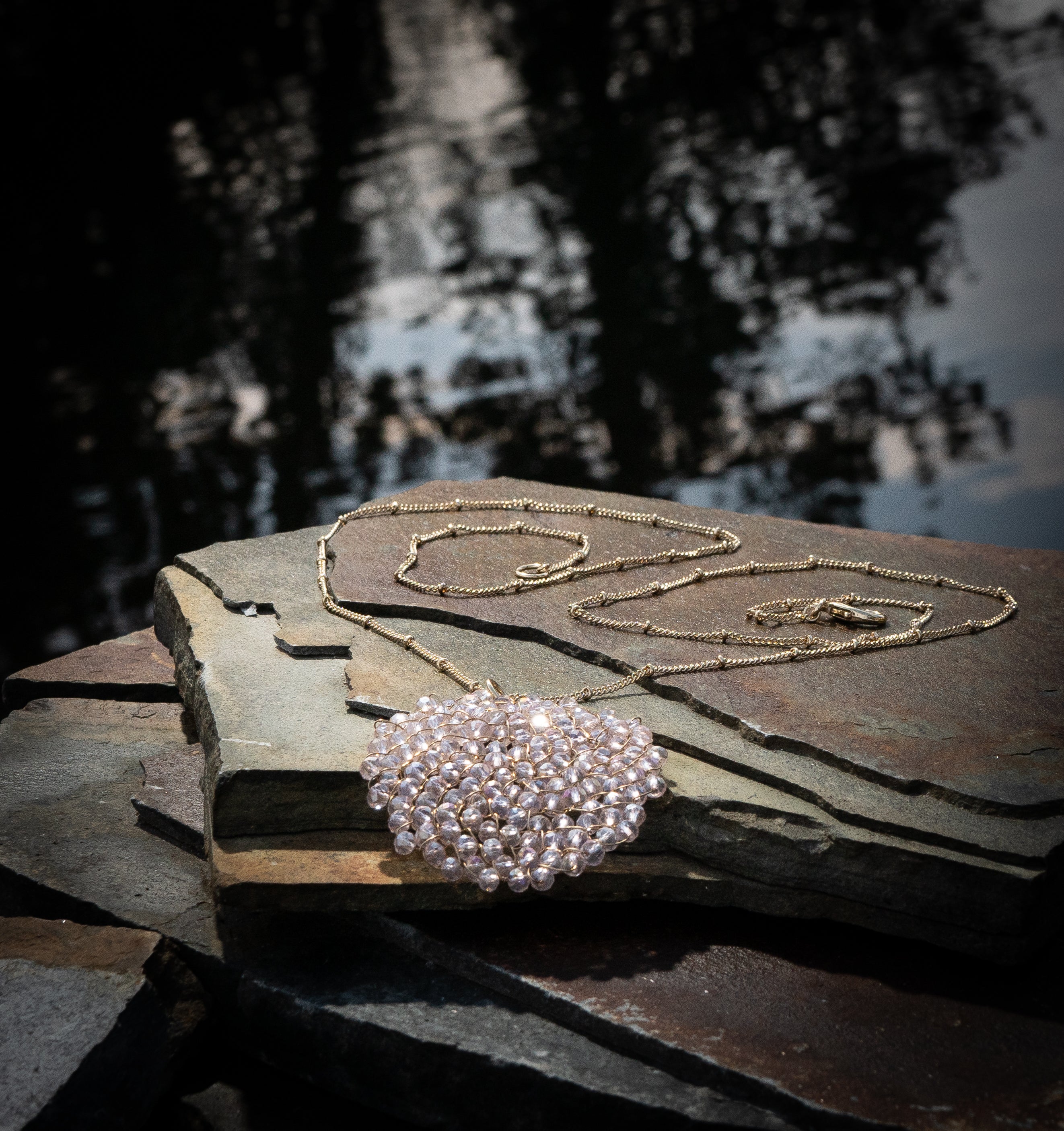 Hand Wire Crystal Necklace - Charming Charlie