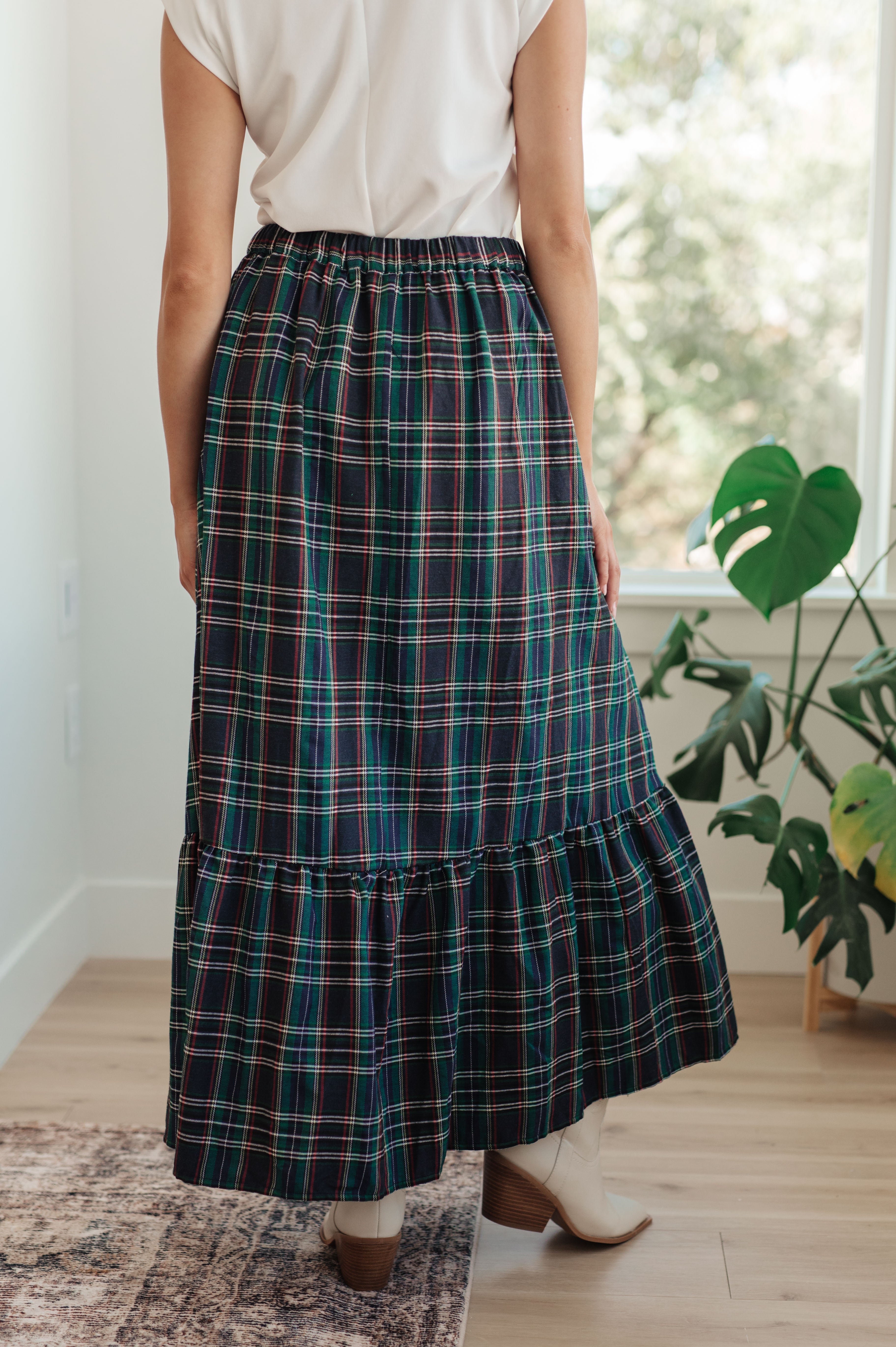 Plaid Perfection Maxi Skirt - Charming Charlie