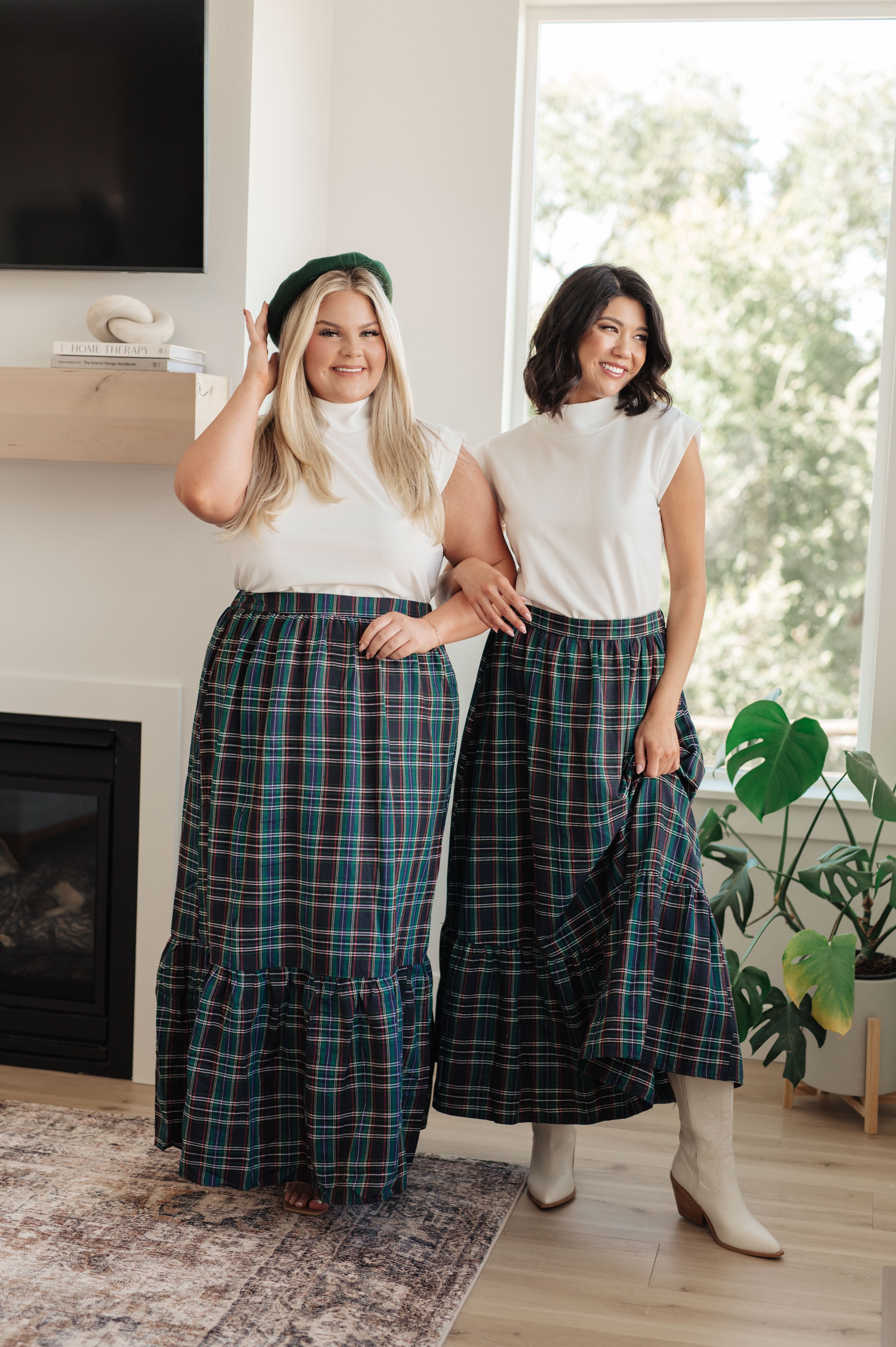 Plaid Perfection Maxi Skirt - Charming Charlie