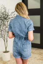 Pleasant and Relevant Denim Romper - Charming Charlie