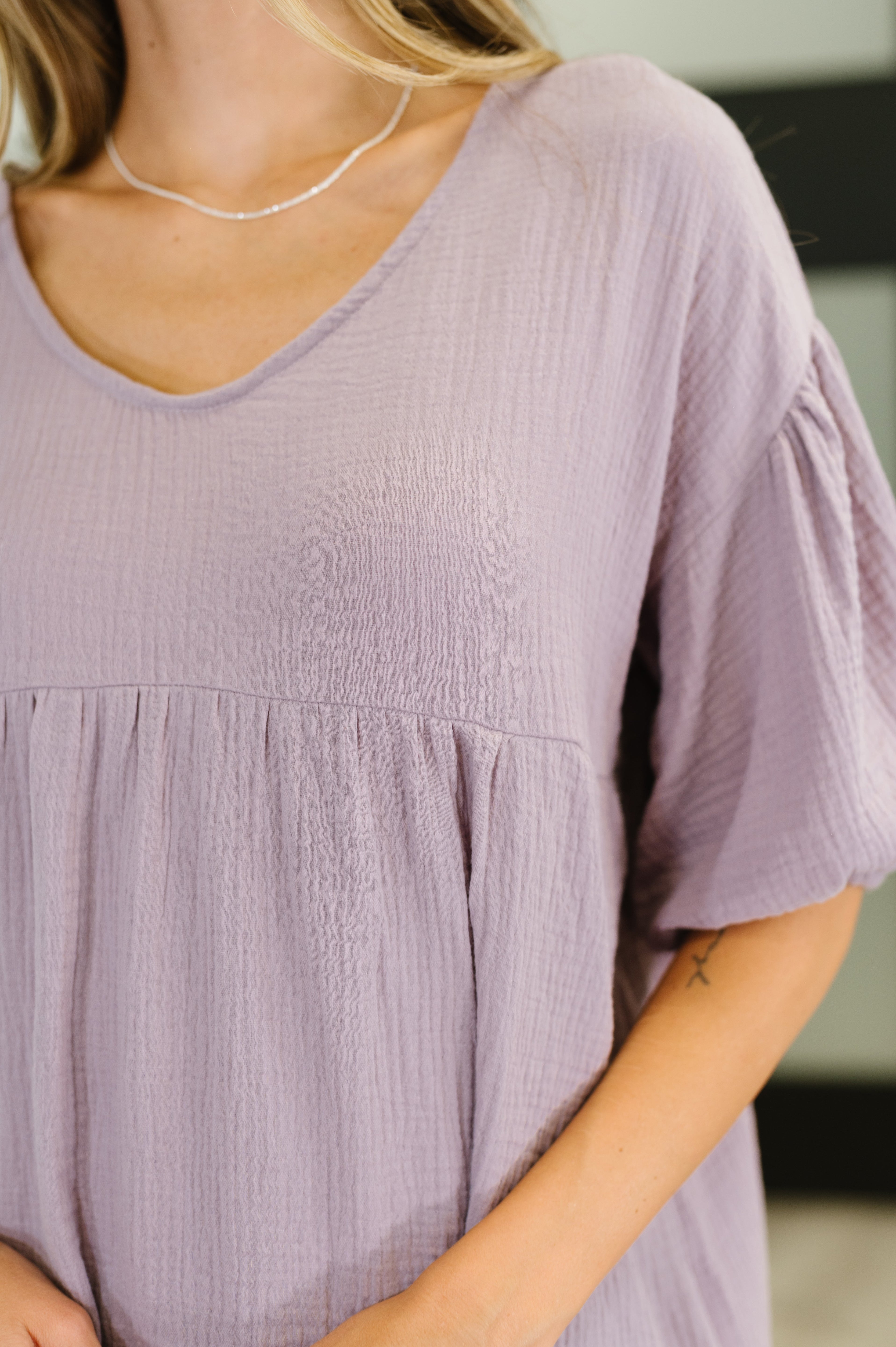Pleasantly Perfect Bubble Sleeve Peasant Blouse - Charming Charlie