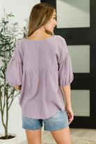 Pleasantly Perfect Bubble Sleeve Peasant Blouse - Charming Charlie