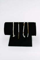 Poised & Polished Bracelet Set in White and Gold - Charming Charlie