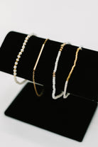 Poised & Polished Bracelet Set in White and Gold - Charming Charlie