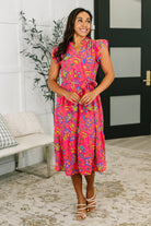 Polished and Pretty Waist Tie Tea Dress - Charming Charlie