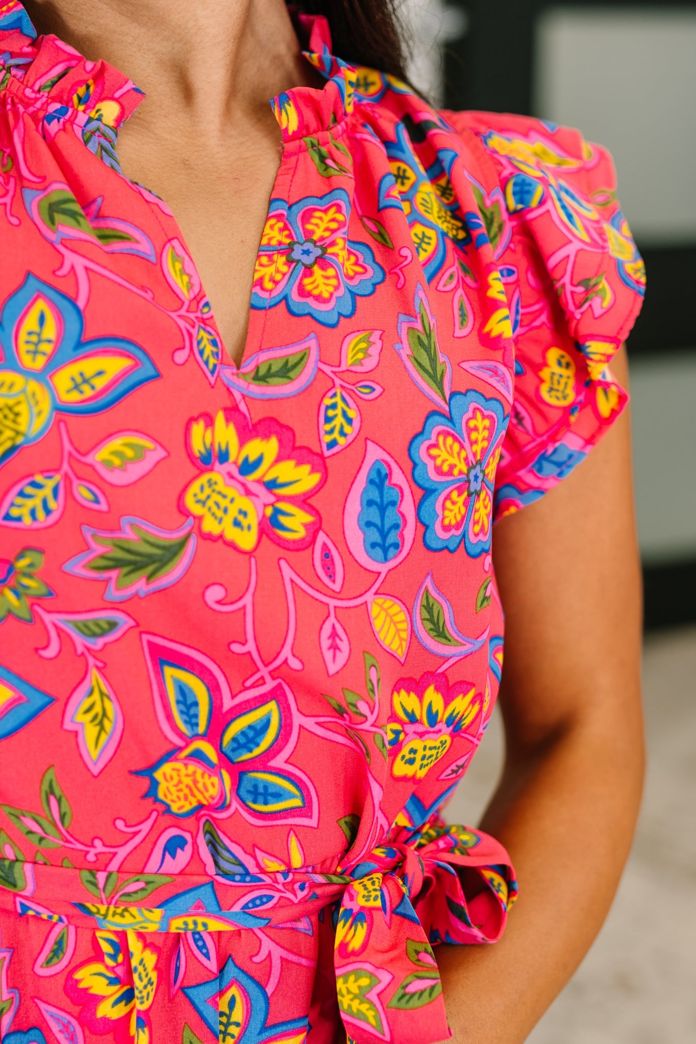 Polished and Pretty Waist Tie Tea Dress - Charming Charlie