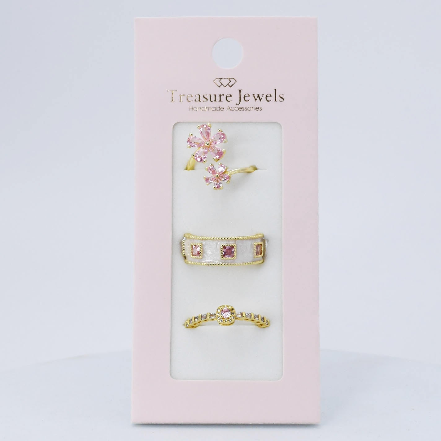 hypoallergenic ring, waterproof ring, tarnish free jewelry, boutique wholesale jewelry, dainty gold ring, gemstone statement ring, sparkly cubic zirconia ring, high quality jewelry gifts, elegant gold plated ring, trendy fashion ring, pastel gemstone ring