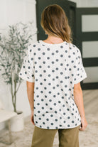 Pretty in Polka Oversized Drop Shoulder Tee - Charming Charlie