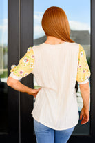 Primrose on Puff Sleeves Top - Charming Charlie