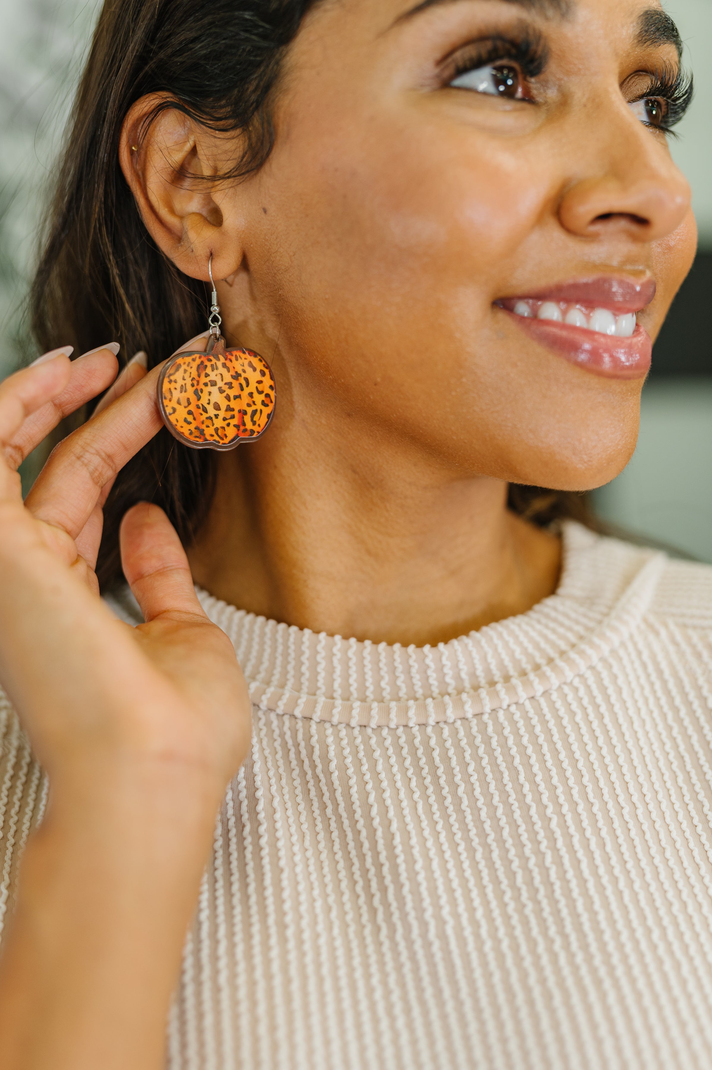 Pumpkin Prowl Earrings in Orange - Charming Charlie