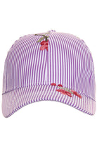 Purple C.C BASEBALL CAP is a stylish and functional accessory for any outfit. Made with high-quality materials, it provides both durability and comfort. Its versatile design allows for easy styling and its wide brim offers protection from the sun. Experience the perfect combination of fashion and practicality with the C.C BASEBALL CAP.