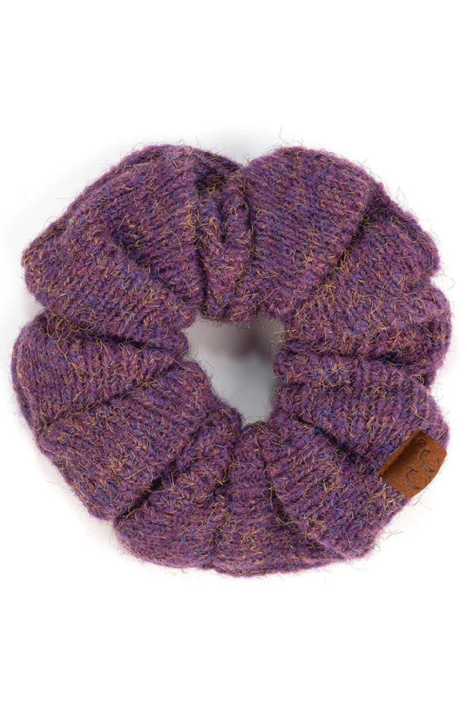 Purple C.C. Multi Yarn Knit Solid Color Soft Scrunchies are the perfect addition to any hairstyle. Made with a blend of soft, durable yarn, they provide a comfortable and secure hold without pulling or damaging your hair. Available in a variety of solid colors, they are versatile and stylish.