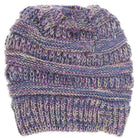 Purple Multi-Tone CC Beanie Tail features expertly crafted knit construction, combining multiple tones for a refined, layered look. Designed for optimal warmth and comfort, it includes a distinctive tail detail that enhances fit and style. This beanie offers a perfect balance of functionality and sophistication, making it an essential accessory for colder seasons and outdoor activities. 