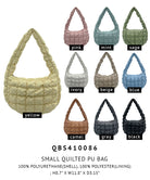 Small Quilted PU Bag - Charming Charlie