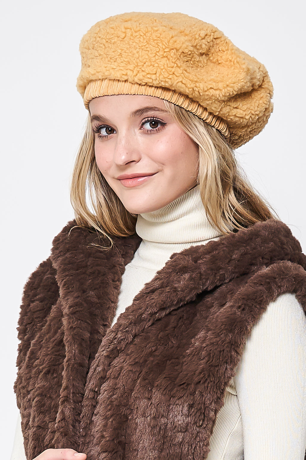 Sherpa Beret - Charming Charlie