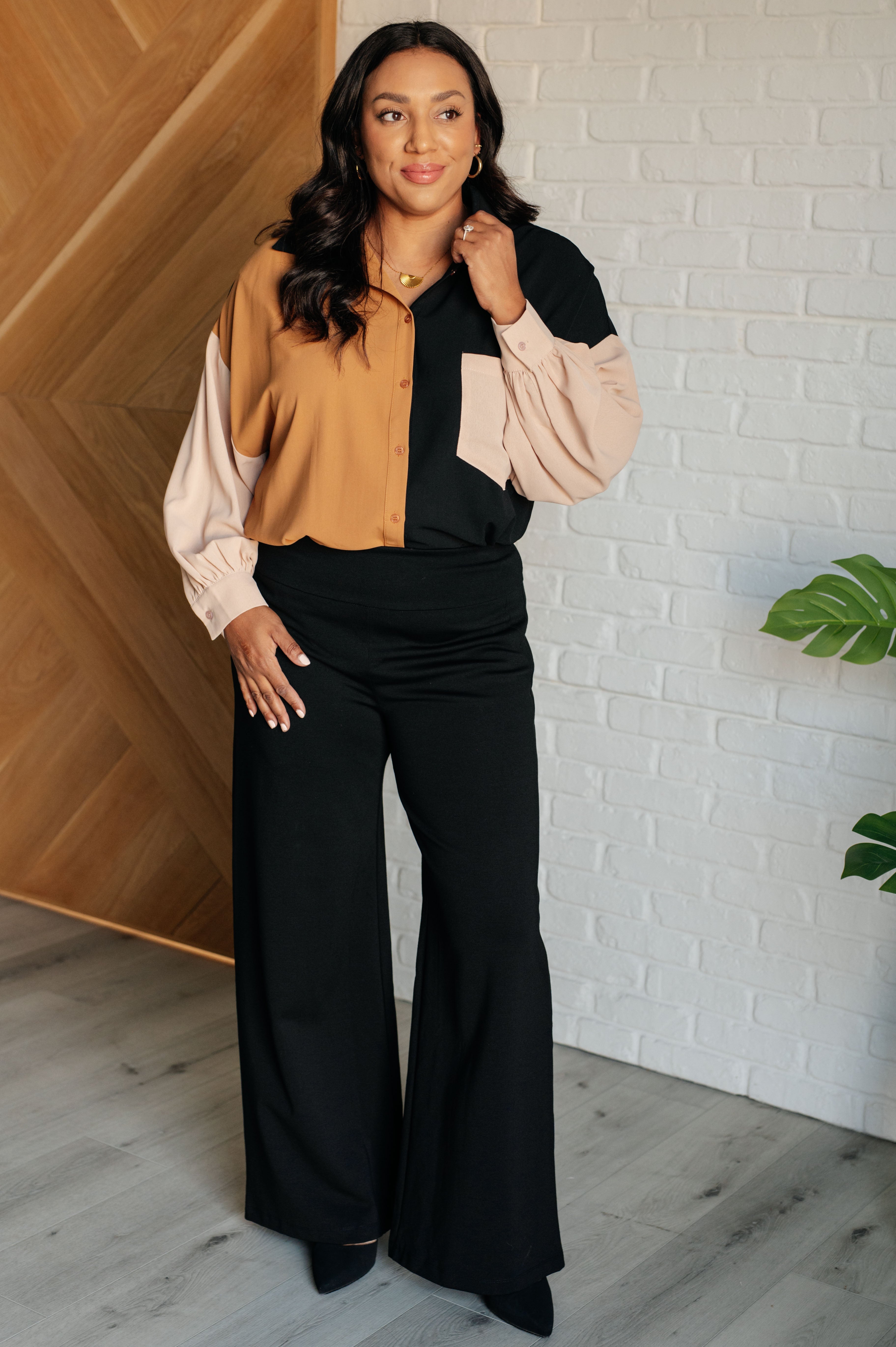 Queen of the Block Button Up - Charming Charlie