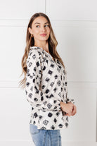 Quick Follow Up Floral Tile Blouse - Charming Charlie