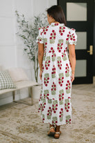 Quiet Life Notch Neck Tiered Dress in White - Charming Charlie