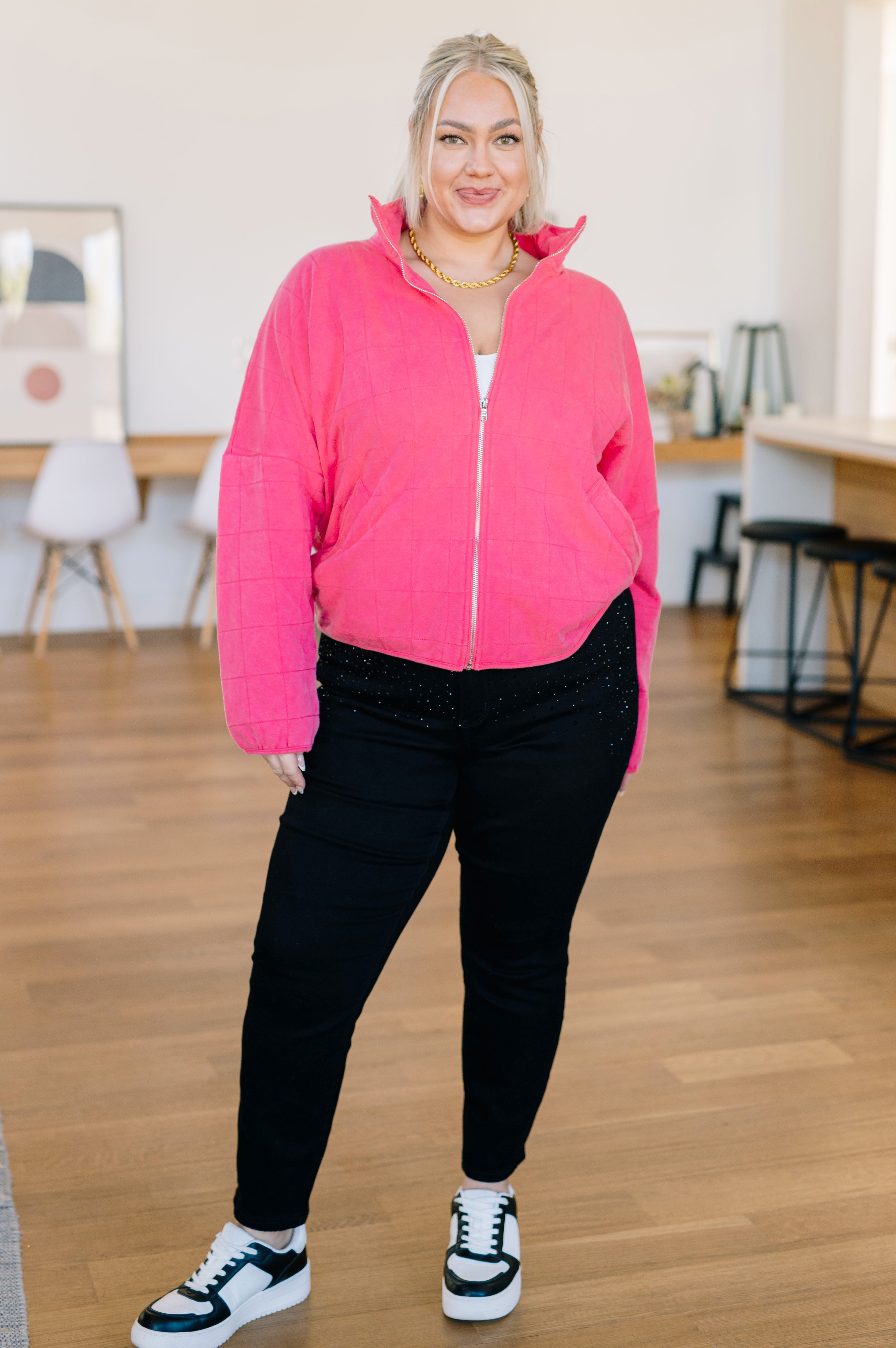 Quilted and Covered Quilted Jacket - Charming Charlie