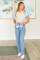 Sweet Thang Cropped Tank in Seashell - Charming Charlie