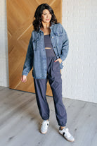 Just In Case Mineral Wash Shacket - Charming Charlie