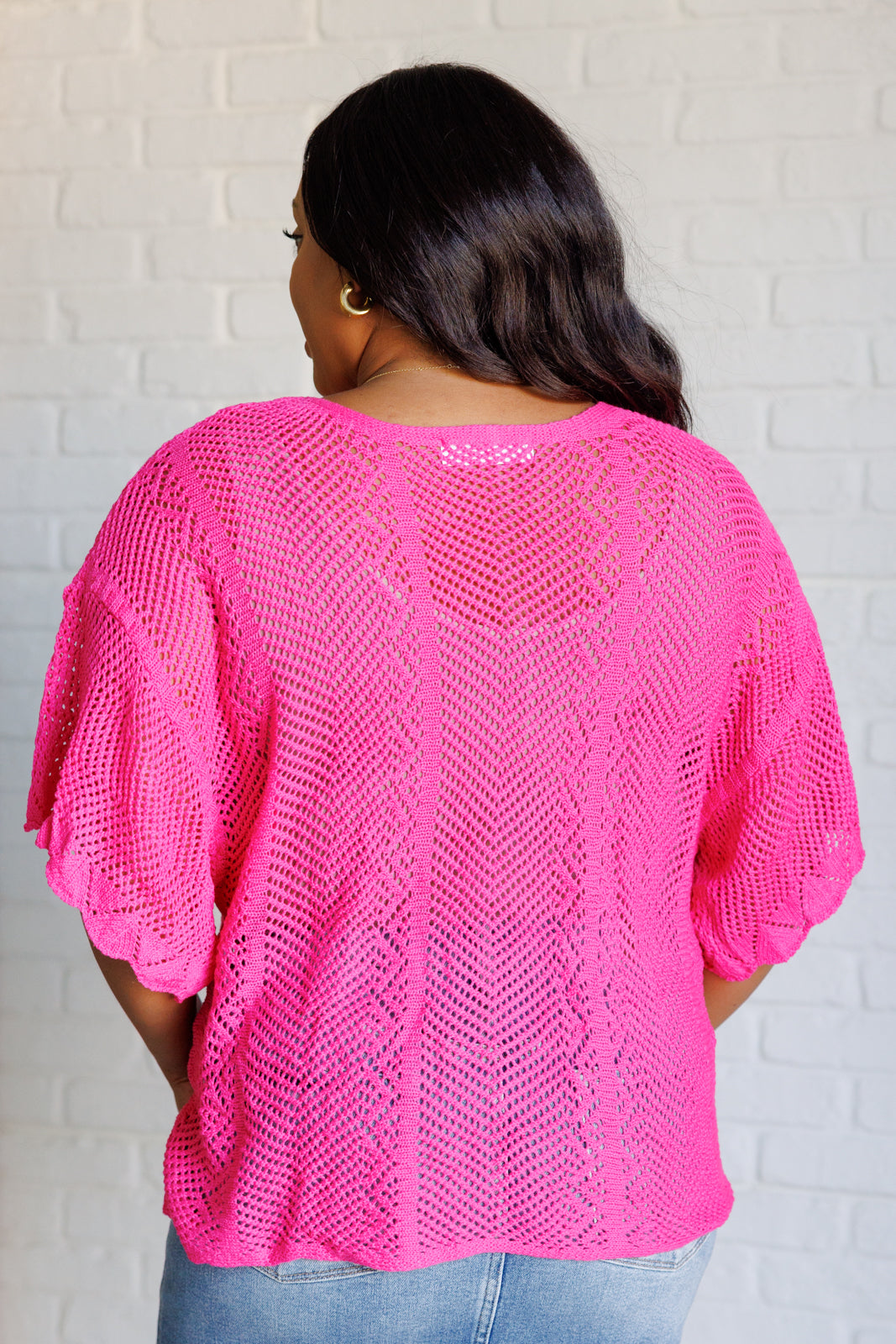 Rather Eventful Open Knit Top - Charming Charlie