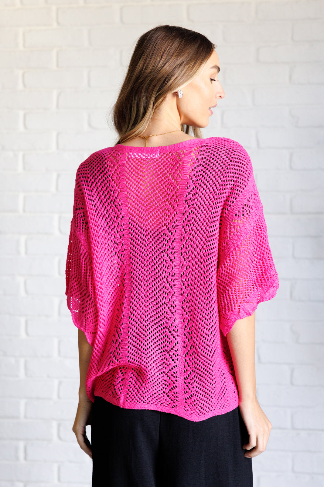 Rather Eventful Open Knit Top - Charming Charlie