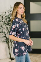 Really Simple Floral Henley Top- 3/3/2026 NEW - Charming Charlie