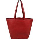 Red 3 In 1 Large Soft  Leather Women's Tote Handbags, There's spacious and soft leather tote offers triple the styling options. Featuring a spacious profile and a removable pouch makes it an amazing everyday go-to bag. Spacious enough for carrying any and all of your outgoing essentials. The straps helps carrying this shoulder bag comfortably. Perfect as a beach bag to carry foods, drinks, big beach blanket, towels, swimsuit, toys, flip flops, sun screen and more.
