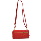 Red-Brown Stylish Vegan Leather Crossbody Purse, This gorgeous Purse is going to be your absolute favorite new purchase! It features with adjustable and detachable handle strap, upper zipper closure, back pocket with zipper closure, and front with magnetic flap cover. Ideal for keeping your money, bank cards, lipstick, and other small essentials in one place. It's versatile enough to carry with different outfits throughout the week.