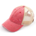 Red C.C BASEBALL CAP is the perfect accessory for any outdoor activity. Its durable construction and comfortable fit provide protection from the sun and added style to your look. Made with high-quality materials, this cap is sure to last. Stay stylish and protected with the C.C BASEBALL CAP.