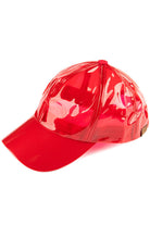 Red C.C BASEBALL CAP is made with high-quality materials, perfect for protecting your head and face from the sun's harmful rays. With a stylish design and durable construction, this cap is suitable for any outdoor activity. Stay calm and protected with C.C BASEBALL CAP.