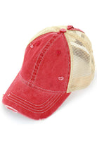 Red C.C BASEBALL PONYCAP offers a stylish and functional addition to your wardrobe. Made with high-quality materials, it provides both comfort and durability. Its versatile design allows for easy styling and its adjustable strap ensures a perfect fit. A must-have for any fashion-forward individual.
