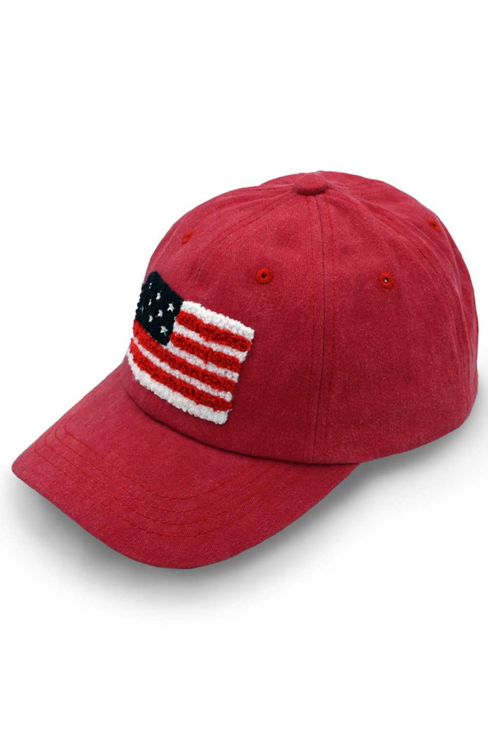 Red C.C American Flag Chenille Patch Baseball Cap is a great accessory for patriotic individuals. The chenille patch adds a stylish and unique touch to the classic baseball cap design. Made with durable materials, it provides both comfort and durability. Show off your American pride with this cap.