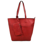 3 In 1 Large Soft Faux Leather Womens Tote Handbags - Charming Charlie