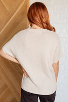 Relaxing Away Dolman Sleeve Knit Top in Taupe - Charming Charlie