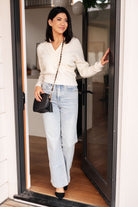 Requisite Request Surplice Crop Sweater - Charming Charlie