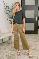 Rest Assured Basic Relaxed Tee in Charcoal - Charming Charlie