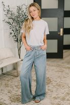 Rest Assured Basic Relaxed Tee in Heather Grey - Charming Charlie