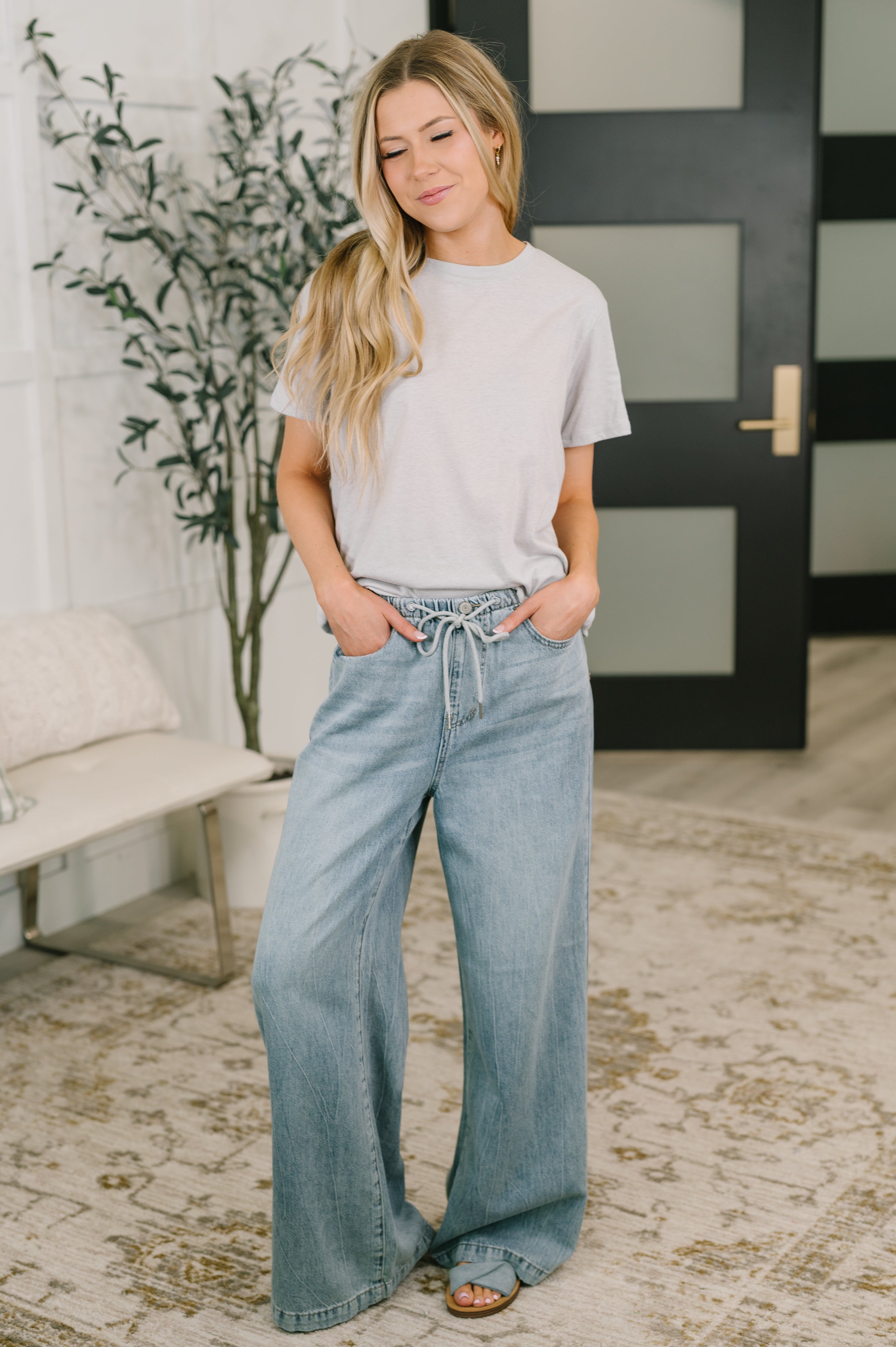 Rest Assured Basic Relaxed Tee in Heather Grey - Charming Charlie