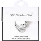 SECRET BOX Hypoallergenic Stainless Steel Teardrop Ring - Earrings