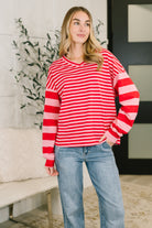 Rhythm & Rows V-Neck Drop Shoulder Pullover - Charming Charlie
