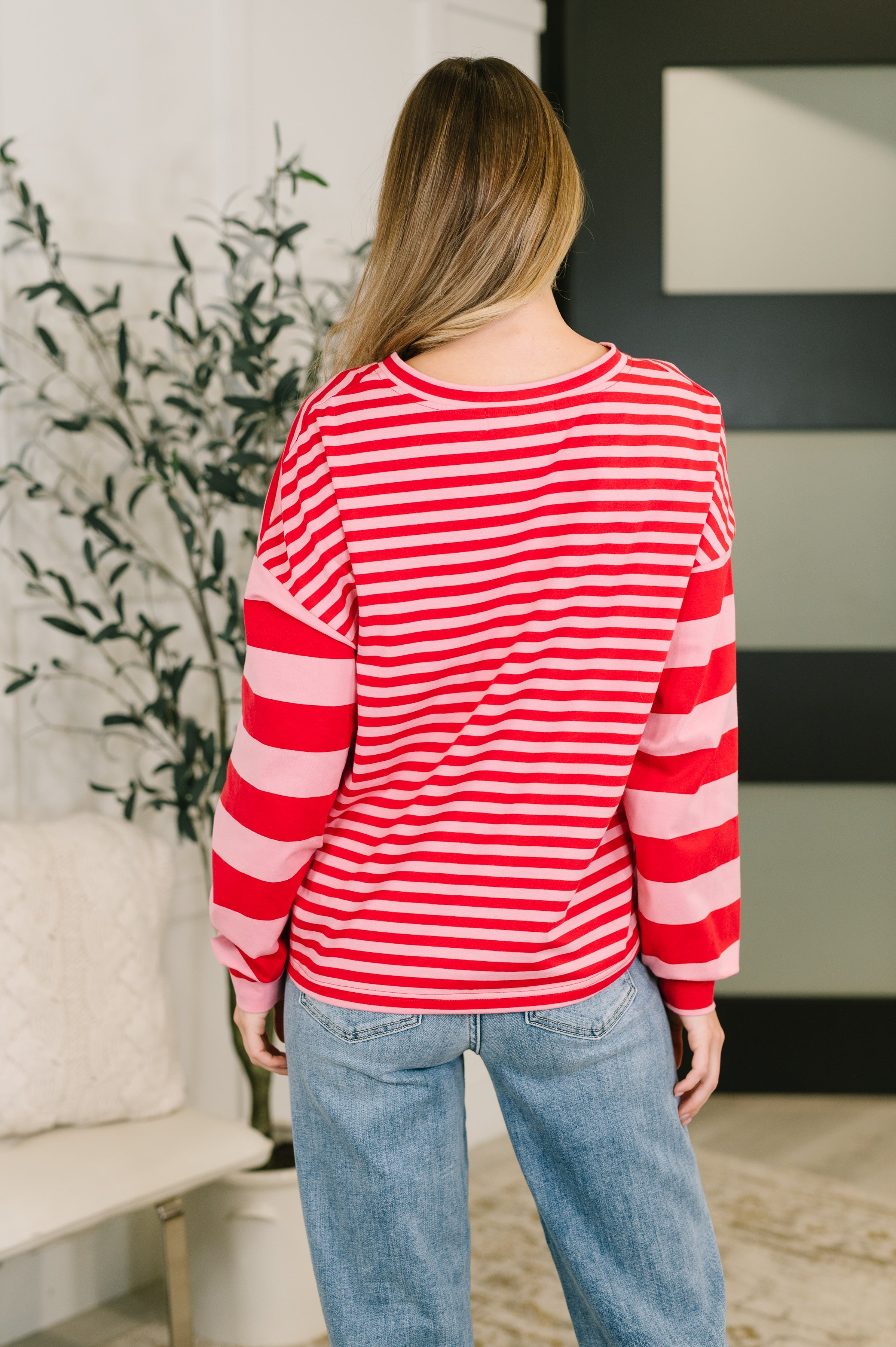 Rhythm & Rows V-Neck Drop Shoulder Pullover - Charming Charlie