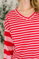 Rhythm & Rows V-Neck Drop Shoulder Pullover - Charming Charlie