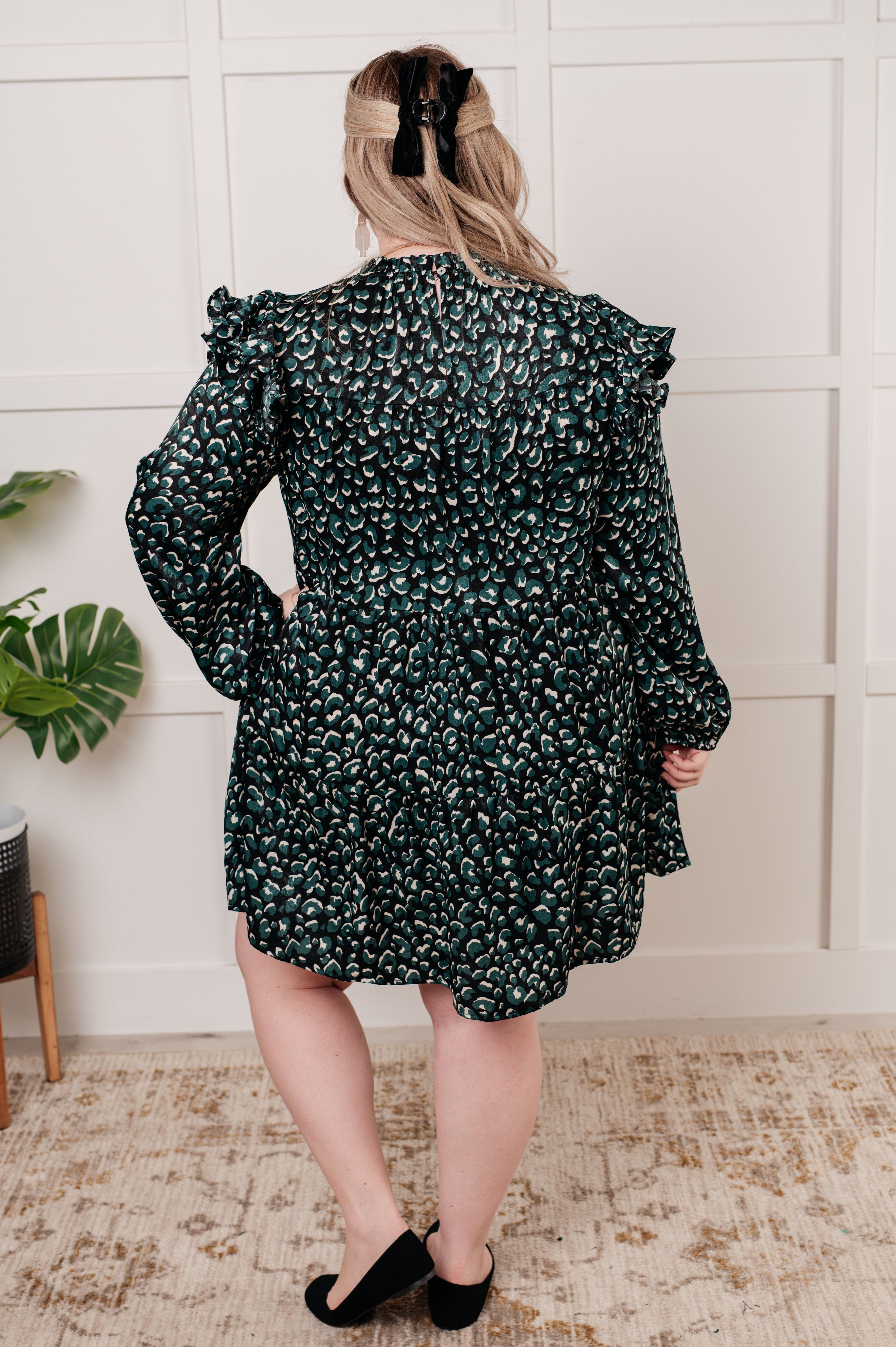 Right As Rain Ruffle Detail Dress - Charming Charlie