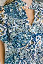 Right Here, Waving Boho V-Neck Dress - Charming Charlie