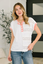 Right Thing to Say Textured Henley Top - Charming Charlie