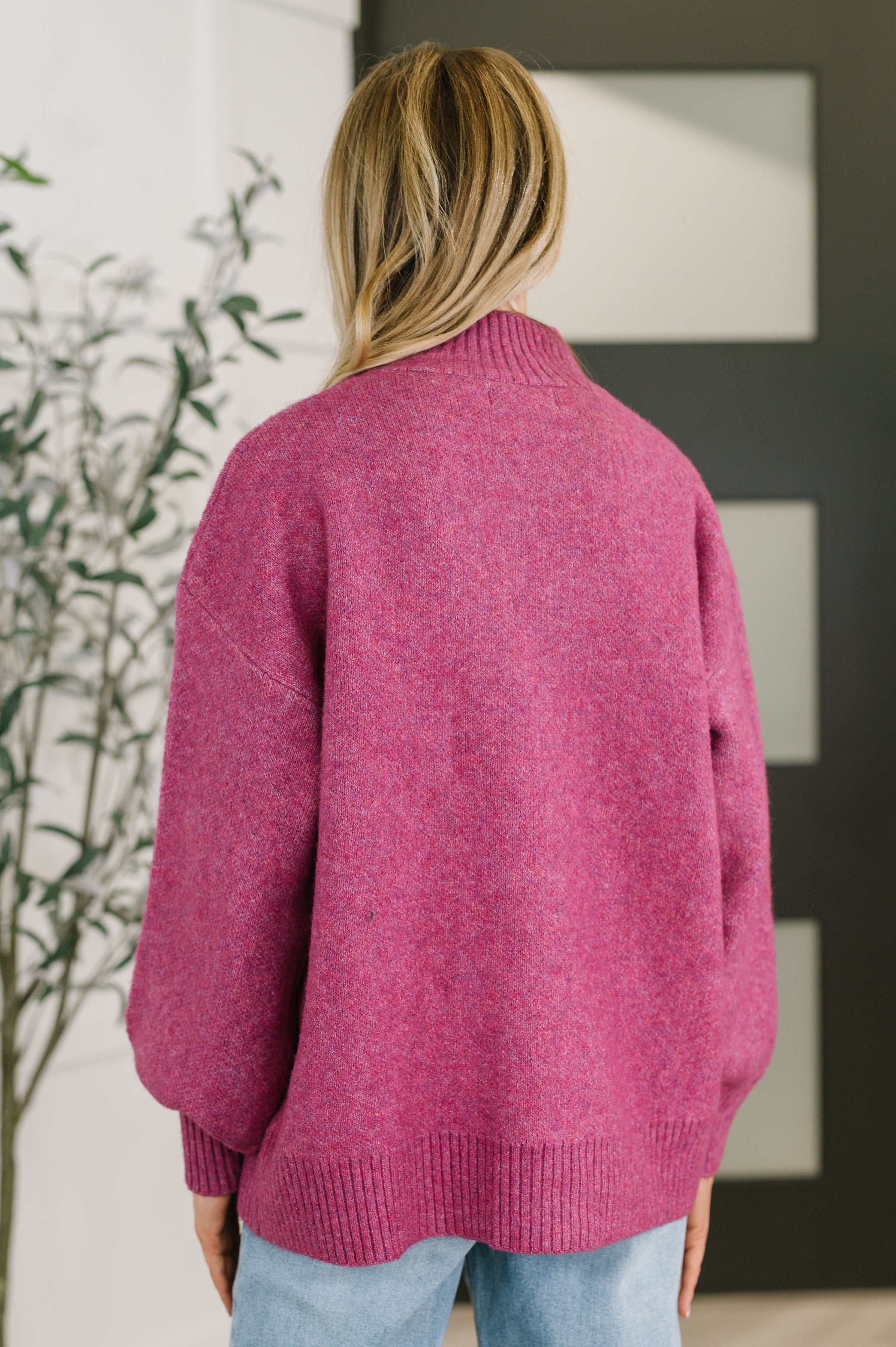 Right to the Core High Neck Pullover in Light Plum - Charming Charlie